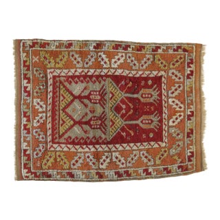 1950's Anatolian Oushak , 3'4" X 4'4" For Sale