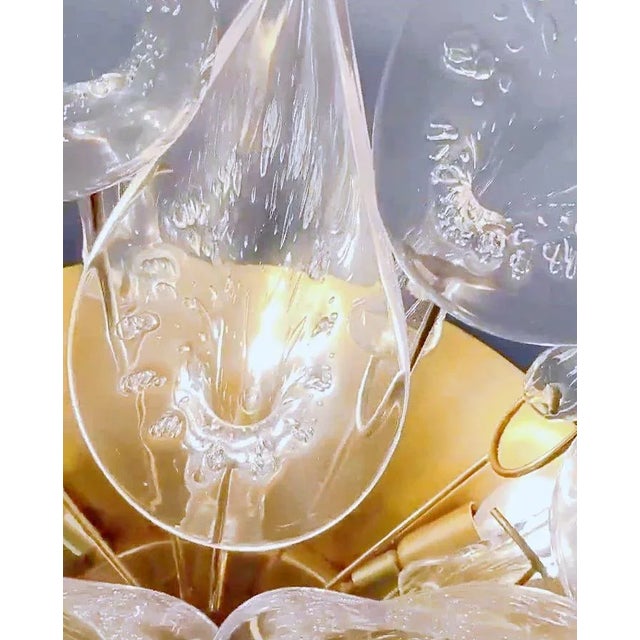 Murano 1970s Calla Lily Murano Light Fixture For Sale - Image 4 of 12