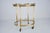 Small Mid-Century Modern Italian Brass Bar Cart with Removable Tray, 1950s For Sale - Image 12 of 16