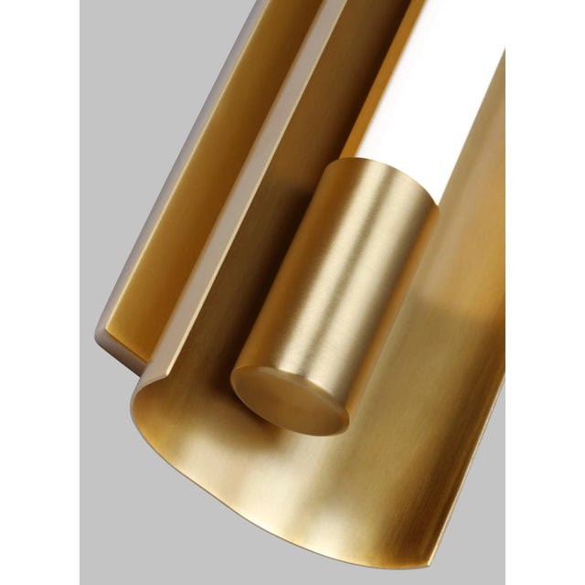 Modern Kelly Wearstler by Visual Comfort Studio Carson Large Vanity, Burnished Brass For Sale - Image 3 of 5