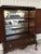 Wood Vintage Mahogany Cabinet With Mirror Interior For Sale - Image 7 of 8