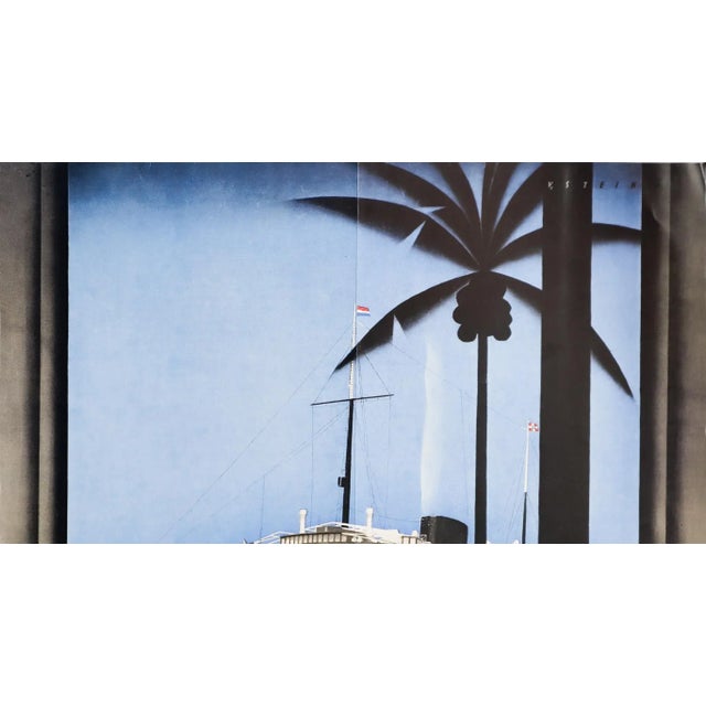 Date: 2000 (circa) Size: 20 x 30.5 inches Artist: Johann Von Stein About The Poster: Royal Rotterdam Lloyd was a Dutch...