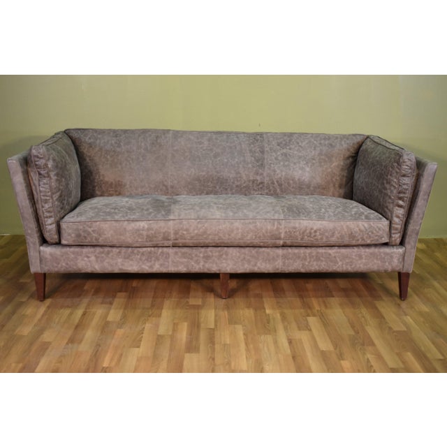 "The Kenmore Living Room Collection by Crafters and Weavers is a sleek mid-century modern design with angled sides and a...