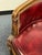Louis XVI Style Leather Barrel Back Library Chair For Sale - Image 4 of 12