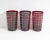 Contemporary Red Cut to Clear Tumblers and Glasses For Sale - Image 3 of 6