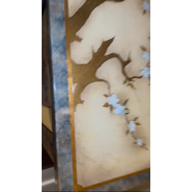 Late 20th Century Rare Hollywood Regency 4-Door Black Lacquer Sideboard, Structural Brass Inserts (100+ Pieces), Mastercraft/ William Doezema Style, Circa 1970 For Sale - Image 5 of 14