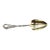 1890 American Marie Antoinette Sterling and Gilt Preserves Serving Spoon by Gorham For Sale