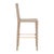 Worlds Away Matthew Izzo Home Burbank Basket Weave Rope Bar Stool With Brass Accents For Sale - Image 4 of 6