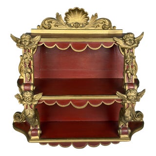 Antique Etagere in Carved Wood, 1800s For Sale
