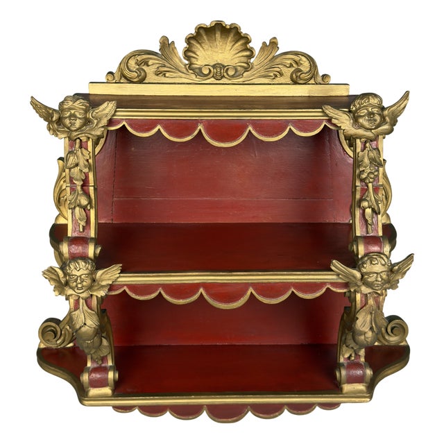 Antique Etagere in Carved Wood, 1800s For Sale