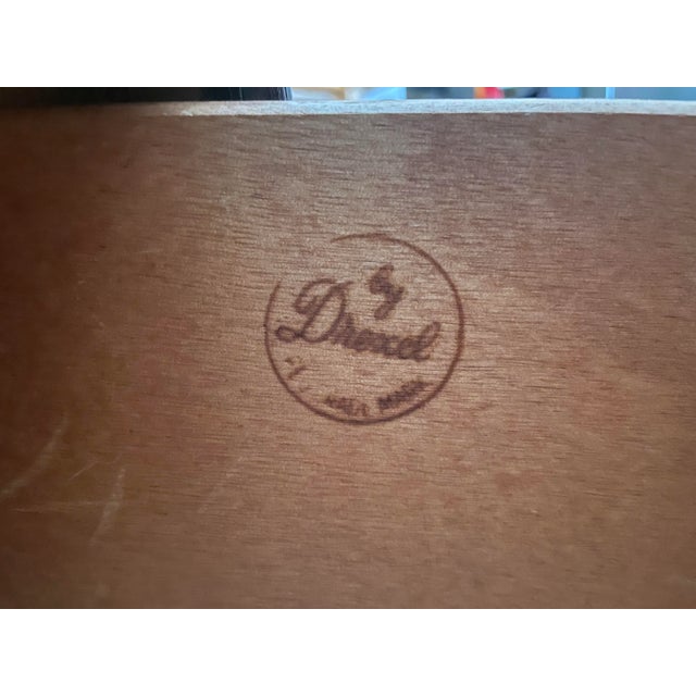 Wood 1970s Bedroom Dresser Lowboy Faux Bamboo and Rattan by Drexel with 2 Mirrors Hollywood Regency Coastal Style For Sale - Image 7 of 8