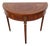 French Demilune Inlay Leather Top Console Flip Top Card Table 6916 For Sale