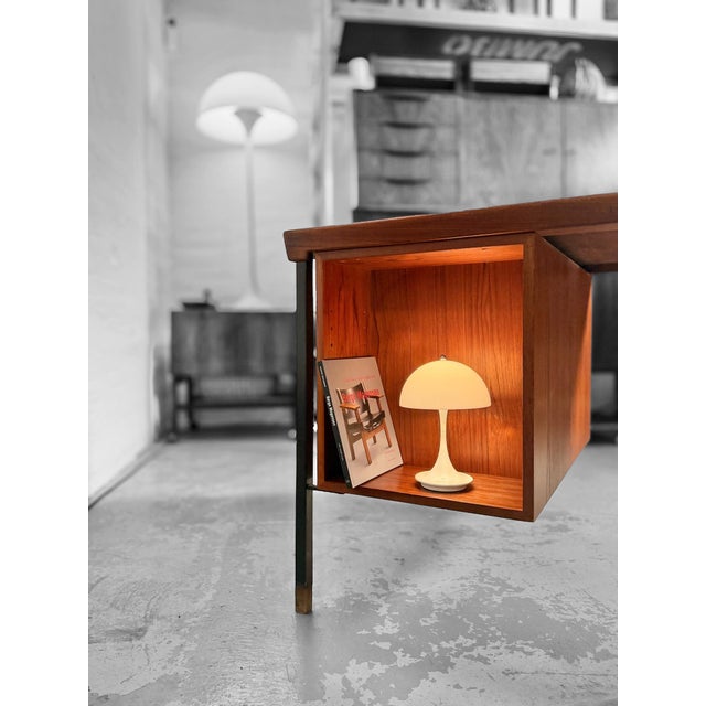 Teak Desk by Peter Hvidt & Orla Mølgaard-Nielsen for Søborg Furniture Factory For Sale - Image 5 of 13