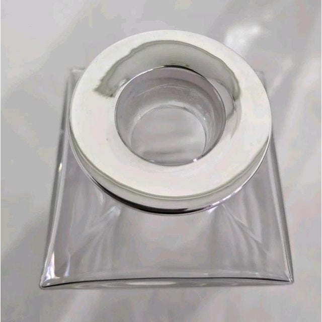 Sterling Silver Mounted Crystal Decanter, 2001 For Sale - Image 9 of 18