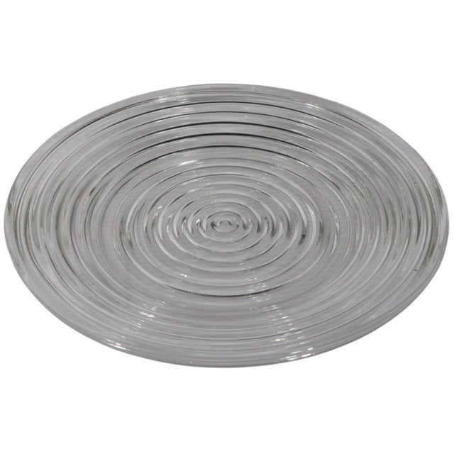 Glass Mid 20th Century Manhattan Pattern Dinner Plates by Anchor Hocking- Set of 4 For Sale - Image 7 of 7