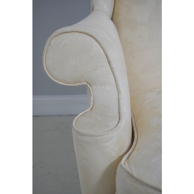 Pair Southwood Ball & Claw Mahogany Wing Chairs For Sale - Image 14 of 18