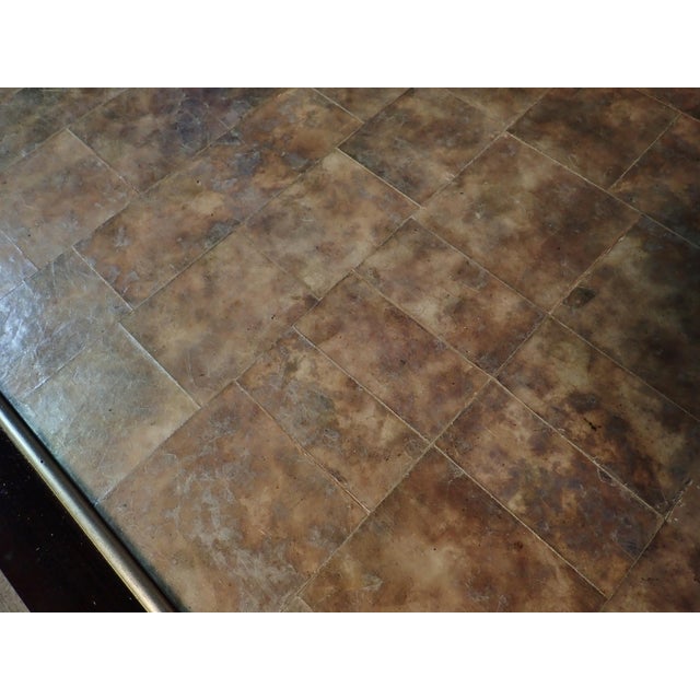 Black Late 20th Century Mica and Lacquered Coffee Table For Sale - Image 8 of 12