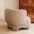 Gray Lounge Chair with Woven Fabric Cover For Sale - Image 8 of 8