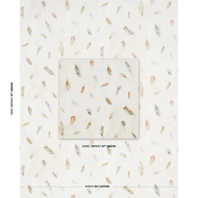 With its delicate drifting plumes and large open repeat, Woodland Feathers is an understated design with an elegant hand-...