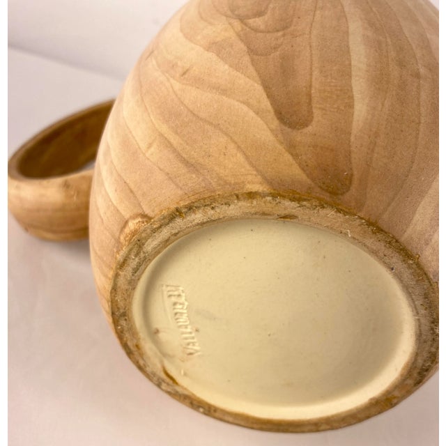 Ceramic Vintage Grandjean Jourdan Style Faux Bois Ceramique Beverage Set For Sale - Image 7 of 10