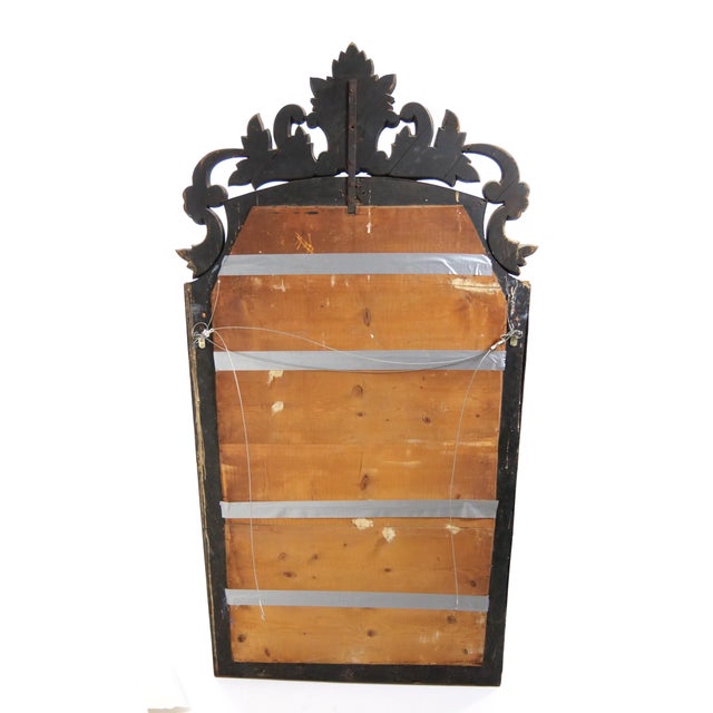 Antique 19th Century Venetian Murano Hand-Engraved Hanging Wall Mirror For Sale - Image 12 of 14