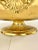 Metal Large Hollywood Regency Brass Pedestal Bowl – Scalloped Centerpiece With Ornate Handles For Sale - Image 7 of 12