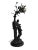 Antique Antimony Table Lamp with Female Figure, Early 20th Century For Sale - Image 5 of 9