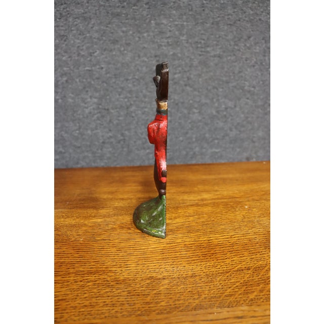 1920s Antique Albany Foundry #94 Rabbit With Top Hat Doorstop For Sale - Image 5 of 9