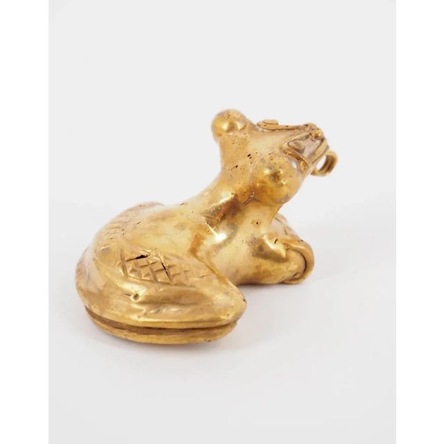 Colombian Taïrona Tumbago Statuette of Amazon Jaguar For Sale - Image 4 of 7