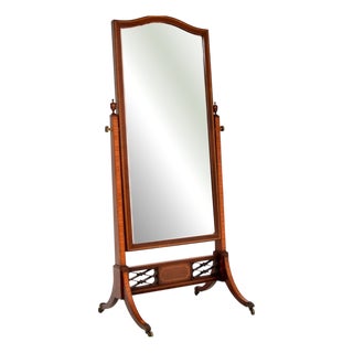 Antique Edwardian Cheval Mirror, 1900s For Sale