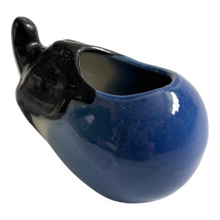 Small Ceramic Eggplant Planter For Sale