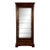 Late 20th Century Vintage Illuminated Mahogany and Glass Vitrine Display Cabinet For Sale