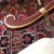 1970s James Mont-Style Oxblood Red Horseshoe Chinoiserie Accent Chair For Sale - Image 10 of 12
