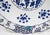 Turkish Mma Iznik Turkey Large Decorative Bowl With Grapes Design Blue, Green and White For Sale - Image 3 of 9