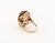 Yellow Gold and Smokey Quartz Solitaire Ring For Sale In New York - Image 6 of 7