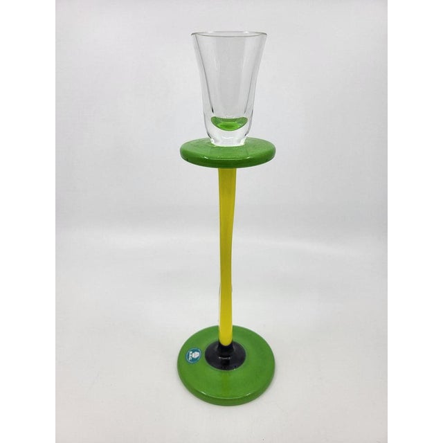 Baroque Blown Glass Candleholder from Barosier & Toso For Sale - Image 3 of 13