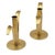 20th C. MCM "Lily" Candlestick Holders W/ Brass Inserts by Ivar Ålenius Björk for Ystad For Sale - Image 4 of 6