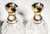Paint Exceptional Pair Antique English Cut Crystal Perfume Bottles Sterling Silver & Blue Enamel Tops Edwardian Vanity Set Home Decor For Sale - Image 7 of 18