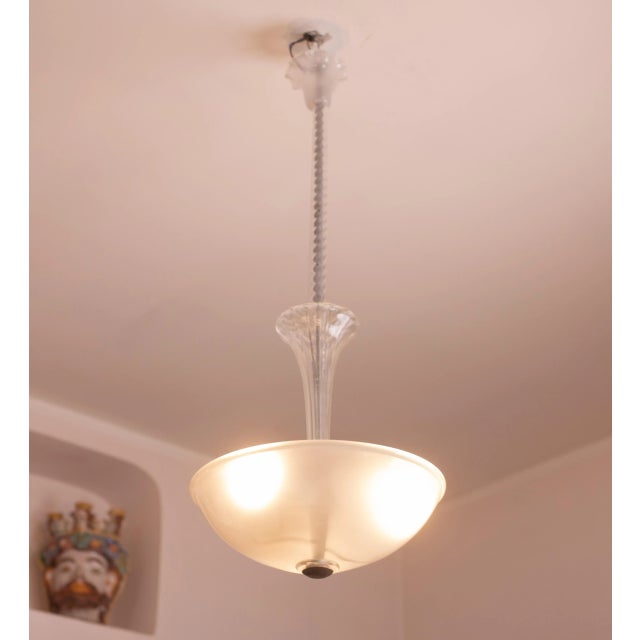Elegant Barovier and Toso Pendant, 1960s For Sale - Image 4 of 13