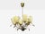 1950s Paavo Tynell, Chandelier, Milk Glass, Brass, Finland For Sale - Image 10 of 11