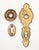 Brass Vintage Traditional Pressed Brass Passage Door Knob Set For Sale - Image 8 of 8