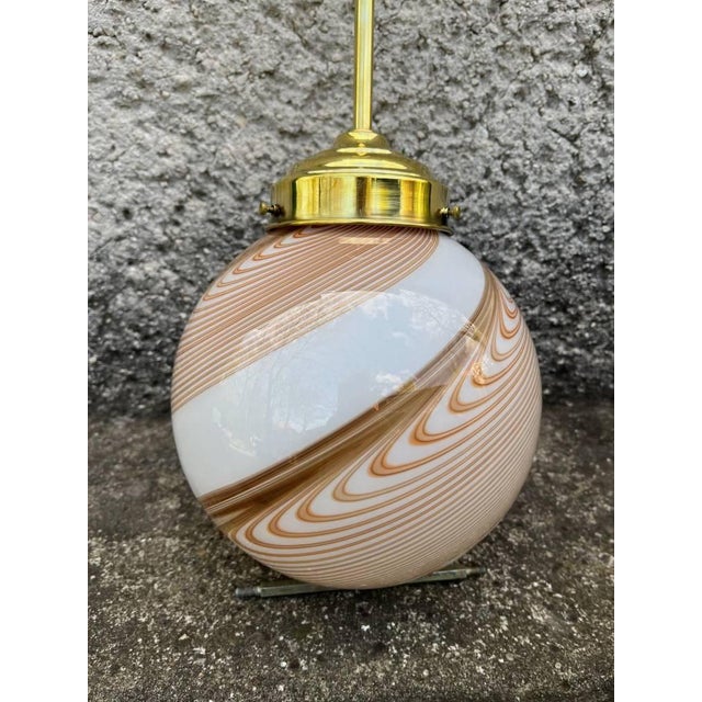 Dino Martens 1960s Murano Glass Pendant Light - Dino Martens, 2 Piece For Sale - Image 4 of 6