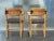 Mid 20th Century Vintage Mid-Century Ranch Oak Leather Strapped Arm Chairs - A Pair For Sale - Image 5 of 11