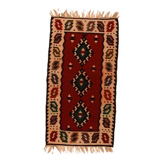 Vintage Turkish Kilim Rug 1'8'' X 3'2'' For Sale