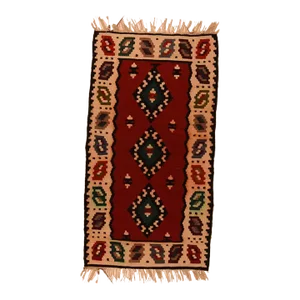 Vintage Turkish Kilim Rug 1'8'' X 3'2''