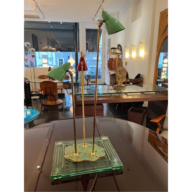 Large Multidirectional 3 Arms Table Lamp, 1950s For Sale - Image 11 of 12