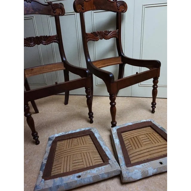 Set of 19th Century Regency Mahogany Cornucopia Dining Chairs For Sale - Image 10 of 12