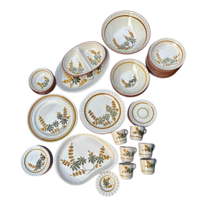 Vintage Stangl “Golden Blossom” Pottery Dinnerware Set - A Set of 52 Pieces