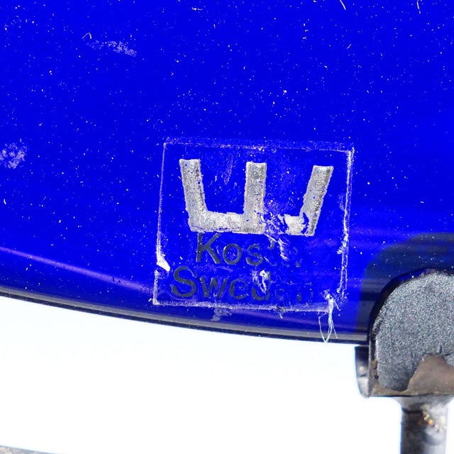 Late 20th Century Vintage Crystal Art Glass Sculpture by Goeran Waerff for Kosta For Sale - Image 5 of 7