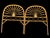 Vintage Italian Rattan Headboards, 1960s, Set of 2 For Sale - Image 4 of 9